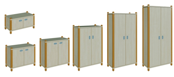 Stollenschrank zweitürig